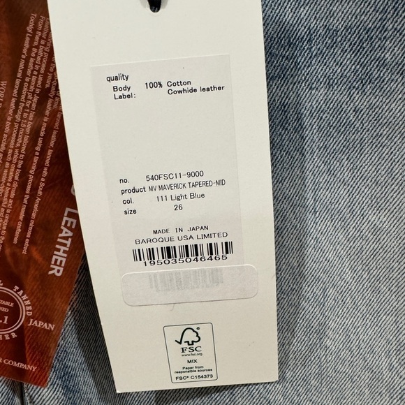 NWT Moussy Vintage Mv Maverick Tapered-Mid Jeans Light Blue III Made in Japan 26 - Picture 12 of 16